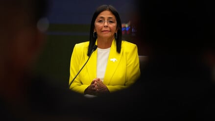 Delcy Rodríguez ist vorerst Präsidentin Venezuelas.