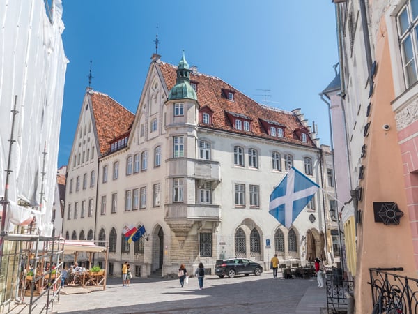 Tallinn, Estonia - June 19, 2022: Embassy of the Republic of Poland.