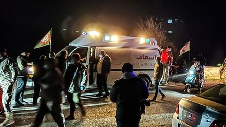 Ein Notarzt im Libanon.