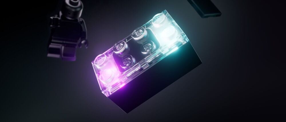 Der „Lego Smart Brick“ verfügt über einen Lautsprecher, LED-Leuchten und einen winzigen Chip, der andere Smart Bricks und Minifiguren erkennen und mit ihnen interagieren kann.