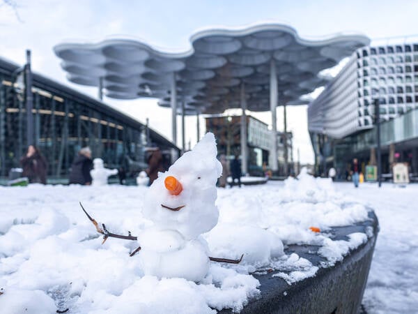 January 3, 2026, Utrecht, Utrecht, Netherlands: A snowman at the Bollendak. Utrecht, like other large parts of the Netherlands, is buried under a thick layer of snow. A code yellow weather warning is in effect throughout the country. Utrecht Netherlands - ZUMAg281 20260103_zaf_g281_018 Copyright: xStormxGroenendijkx
EU_Snow