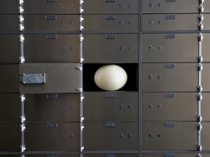 Ob Ei oder Gold: Der Inhalt von Schließfächern ist geheim.