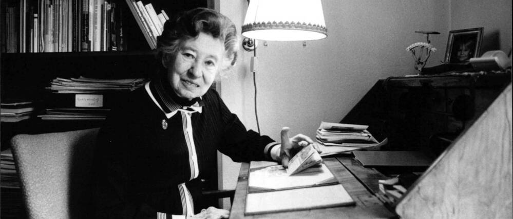 Elisabeth Schwarzhaupt, hier in ihrem Haus in Frankfurt am Main, war vor ihrer Zeit als Bundesministerin in der „Bekennenden Kirche“ in Berlin aktiv.