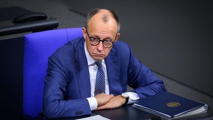 Bundeskanzler Friedrich Merz im Bundestag.