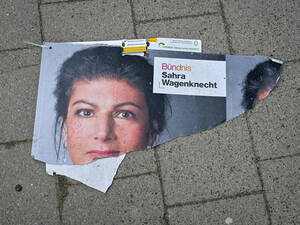 Rapider Absturz nach gutem Start. Laut Umfragen hat sich das Wählerpotenzial des BSW in nur zwei Jahren halbiert.