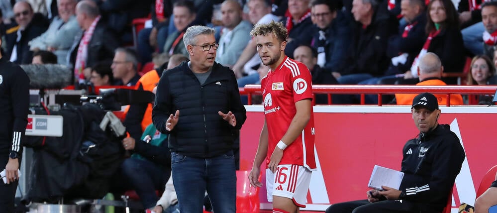 Bei Union war Trainer Urs Fischer (l.) noch kein Fan von Benedict Hollerbach (r.). Das hat sich in Mainz geändert.
