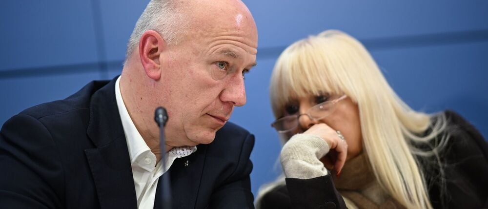 Berlins Regierender Bürgermeister Kai Wegner (CDU) und Innensenatorin Iris Spranger (SPD) setzen auf verstärkte Ermittlungen im Fall des Brandanschlags in Berlin.,