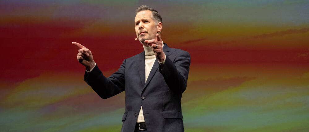 Christian Dürr, Vorsitzender der FDP, spricht beim traditionellen Dreikönigstreffen der FDP in Stuttgart.