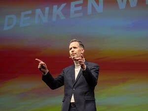 Christian Dürr, Vorsitzender der FDP, spricht beim traditionellen Dreikönigstreffen der FDP in Stuttgart.