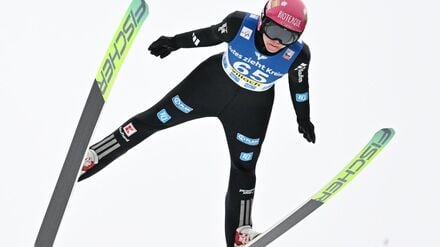 Agnes Reisch freut sich über den zweiten Einzel-Podestplatz der Karriere.