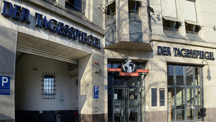 Das Tagesspiegel-Verlagshaus am Askanischen Platz in Kreuzberg.