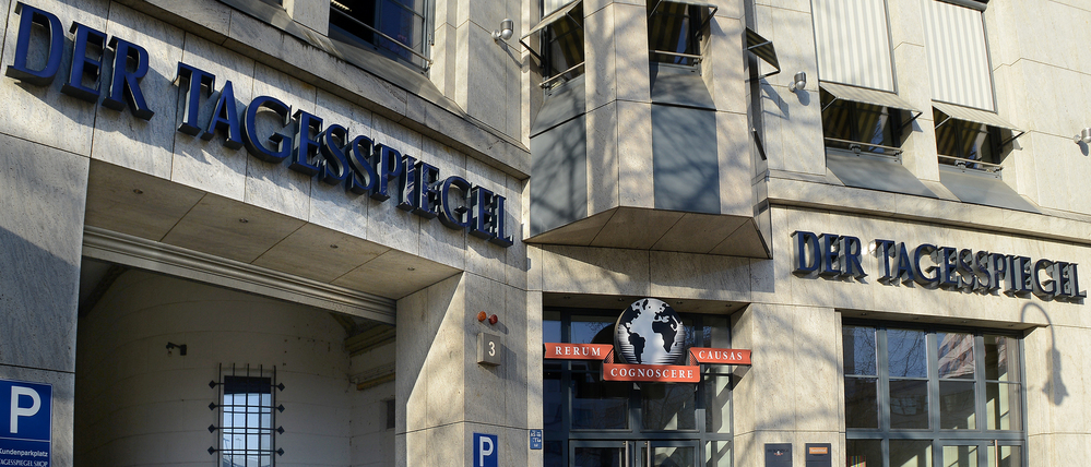 Das Tagesspiegel-Verlagshaus am Askanischen Platz in Kreuzberg.