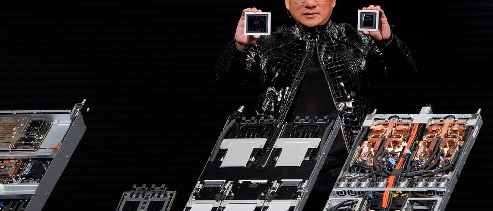 Jensen Huang, Chef von Nvidia: Der Chiphersteller profitiert vom Boom um KI. (Archivbild)