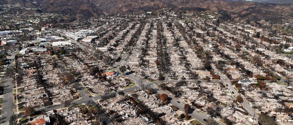 Im vorigen Januar hatten verheerende Brände ganze Viertel von Los Angeles verwüstet. (Archivbild)