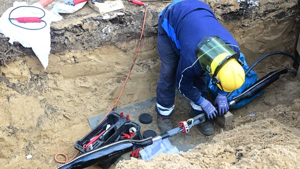 Bauarbeiten am Umspannwerk Argentinische Allee.