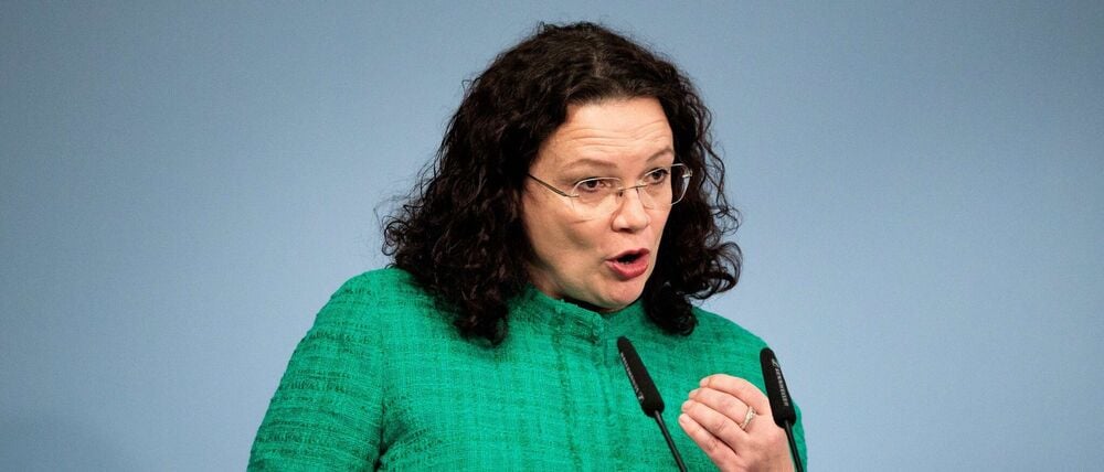 Andrea Nahles, Vorstandsvorsitzende der Bundesagentur für Arbeit.