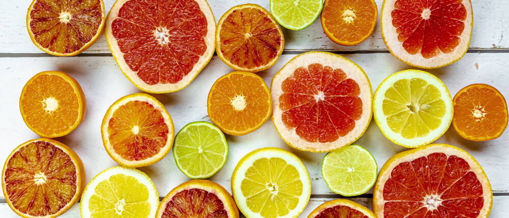 Blutorange, Yuzu, Meyer-Zitrone: Zitrusfrüchte bringen Farben in den Winter.