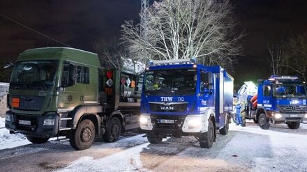 Beim großflächigen Stromausfall in Berlin sind THW und Bundeswehr im Einsatz.