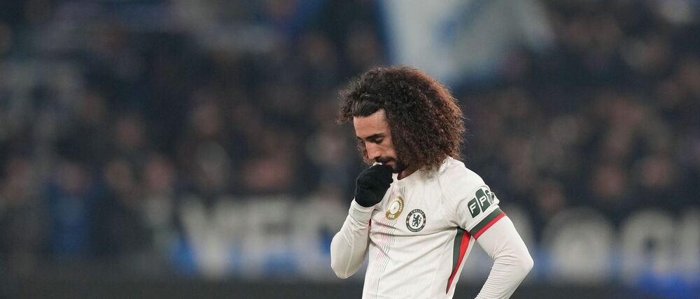 Sah bei Chelseas Niederlage die Rote Karte: Marc Cucurella. (Archivbild)