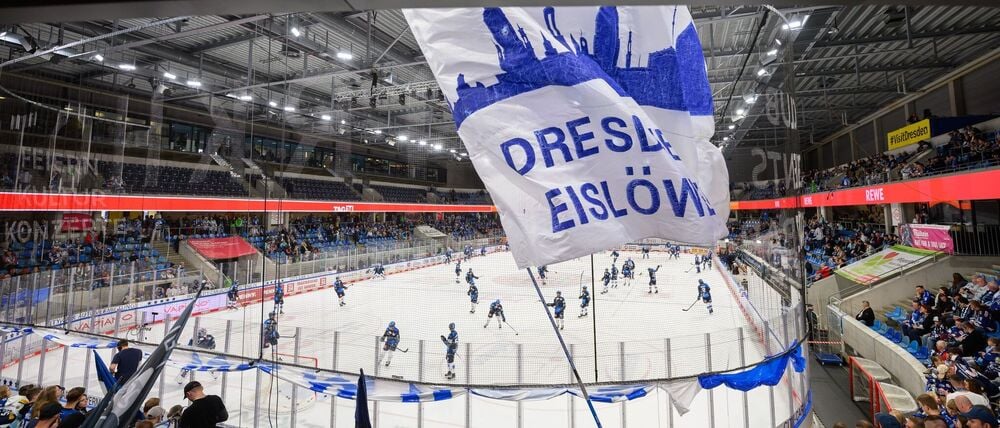 Die Dresdner Eislöwen spielen seit dieser Saison in der DEL. (Archvbild)