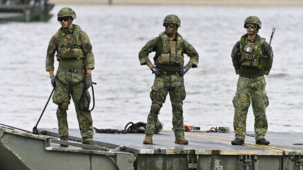 Beim Grand Crossing 2025 üben rund 1.200 Soldatinnen und Soldaten aus Deutschland, Großbritannien, Italien und den Niederlanden mit über 500 Militärfahrzeugen im Kreis Kleve. (Archiv-Foto).