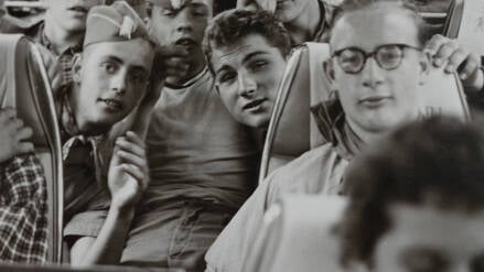 Ausflug GER, 20210304, Aufnahme ca. 1952, Ausflug mit einem Reisebus *** Excursion GER, 20210304, photo ca 1952, excursion with a coach