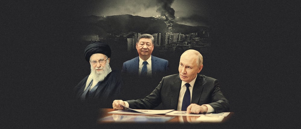 Drei Verlierer Russland, China, Iran