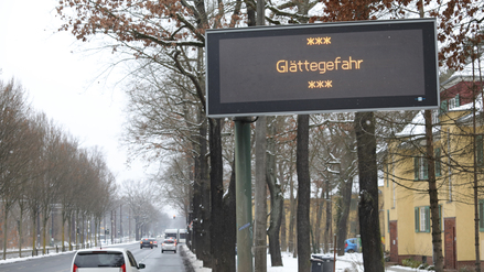 In Potsdam wird vor Glätte gewarnt.