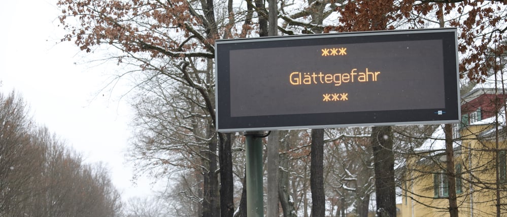In Potsdam wird vor Glätte gewarnt.
