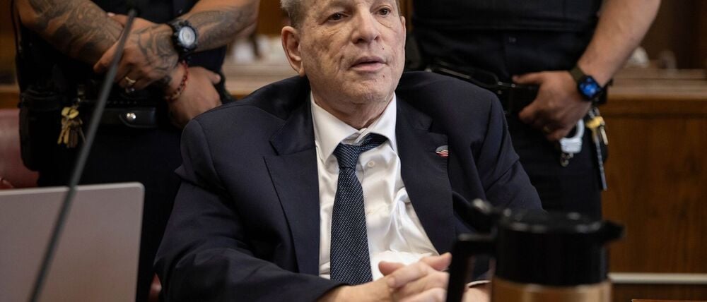 Ex-Filmmogul Harvey Weinstein bei einem Prozess in New York im Mai 2025.
