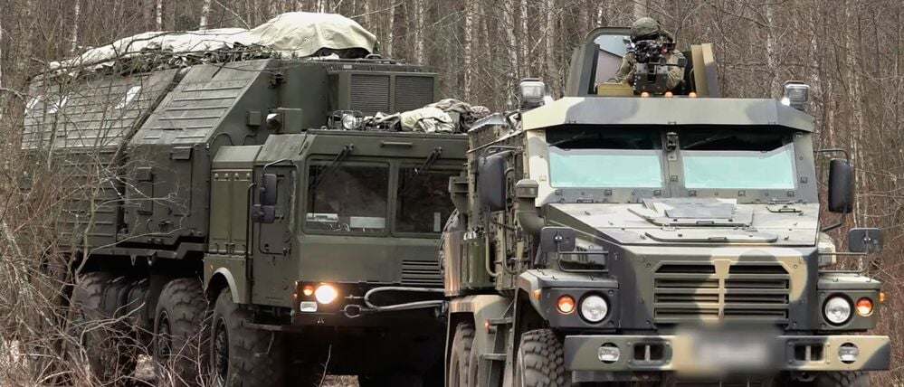 Russisches „Oreschnik“-Raketensystem während eines Trainings in Belarus