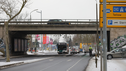 Die Brücke der Nuthestraße über die Neuendorfer Straße soll ab 2031 erneuert werden