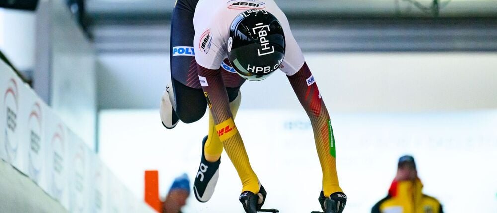 Jacqueline Pfeifer (Deutschland) fährt bei der Skeleton-EM in St. Moritz aufs Podium. (Archivbild)