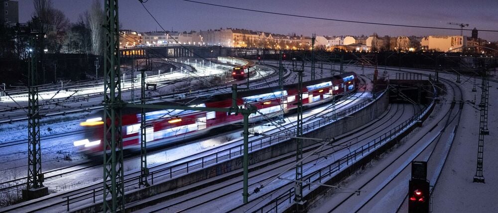 Kaum Probleme gab es Morgen auf der Schiene.