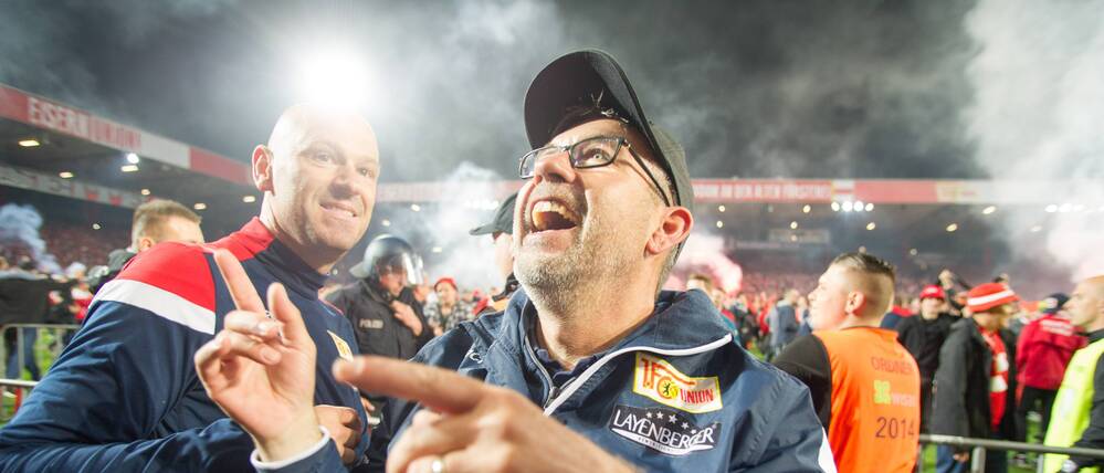 Der erste Höhepunkt. 2019 führte Urs Fischer den 1. FC Union erstmals in die Bundesliga.