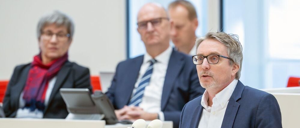 Kathrin Schneider, Dietmar Woidke und Björn Lüttmann.