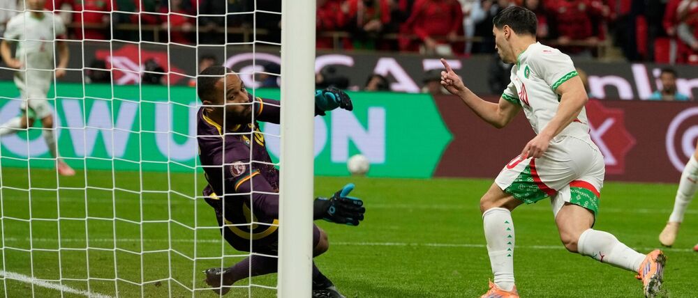 Traf erneut für Marokko: Brahim Díaz (r).