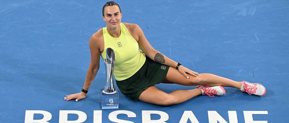 Tennisstar Aryna Sabalenka hat das Turnier in Brisbane gewonnen.