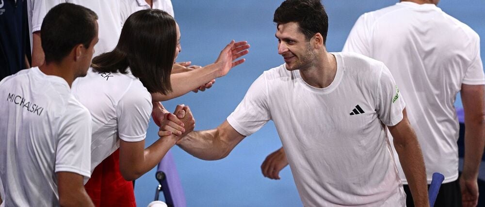 Hubert Hurkacz gewann im Finale des United Cups gegen Stan Wawrinka.