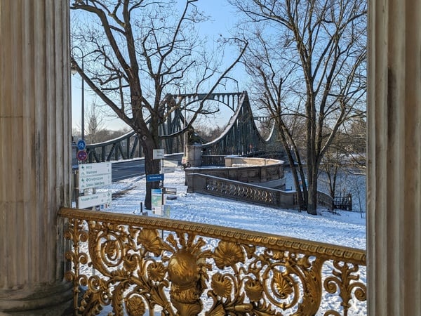 Glienicker Brücke im Schnee Potsdam
