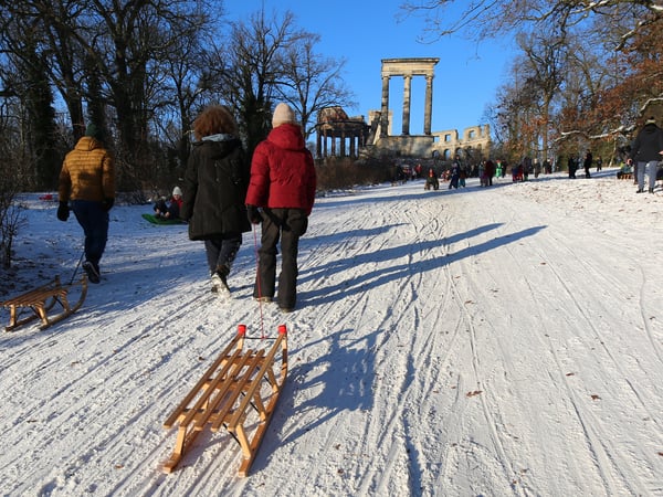 Winterwochenende Potsdam. Ruinenberg.