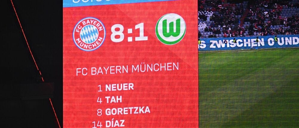 1:8 - so hoch hat der VfL Wolfsburg nie zuvor in der Bundesliga verloren.