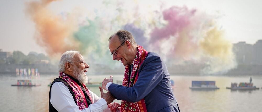 Ministerpräsident Modi und Kanzler Merz wollen die Beziehungen ihrer Länder deutlich ausbauen.