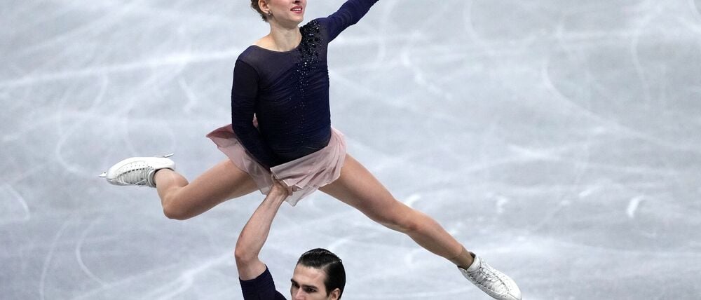 Minerva Hase (o) und Nikita Volodin sind bei der EM Goldfavorit. (Archivbild)