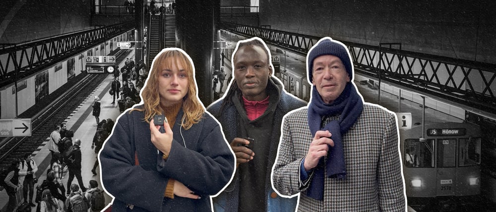 Montage zum Thema: Wie sicher fühlen Sie sich in Berlin?