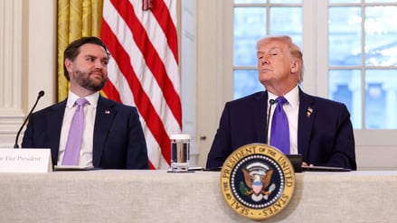 U.S. President Donald Trump, Vice President JD Vance and Secretary of State Marco Rubio attend a meeting with oil industry executives, at the White House in Washington, D.C., U.S., January 9, 2026. REUTERS/Kevin Lamarque