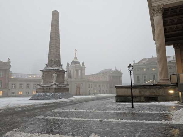 Eis Glätte Winter Potsdam