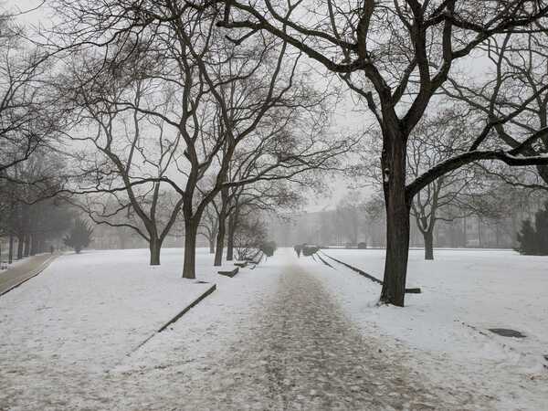 Eis Glätte Winter Potsdam