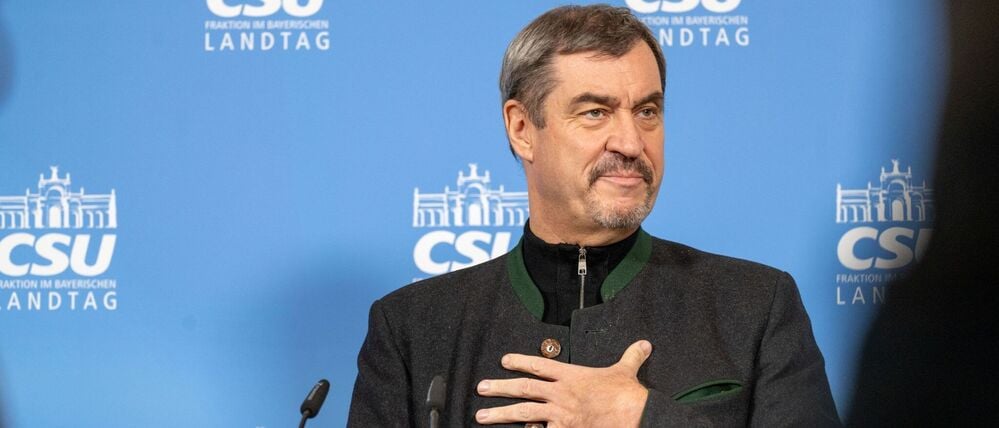 Markus Söder (CSU), Ministerpräsident von Bayern, spricht bei einer Pressekonferenz anlässlich der Winterklausur der CSU-Landtagsfraktion in Kloster Banz.