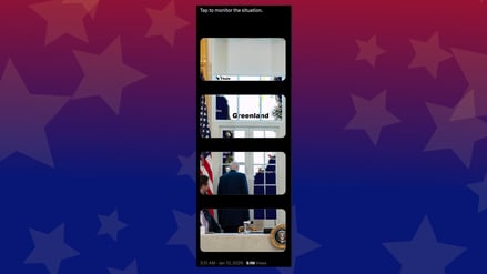 Ein Screenshot von dem Bild was das White House gepostet hat.